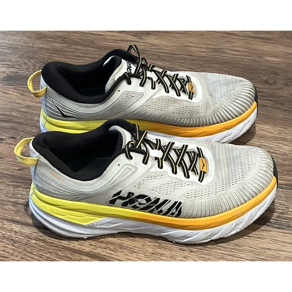 Hoka One One Bondi 7 Mens Nimbus Cloud Running Shoes Size 10.5